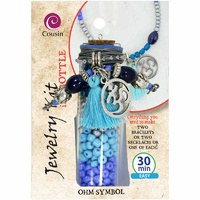 Jewelry Kit In A Bottle x Ohm Symbol - Makes two pieces of jewellery