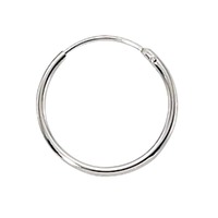 Sterling Silver Endless Hoops With Hinged Wire x 16mm