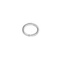 Jump Rings Oval - Silver Plated 3x4mm x 100 Pieces
