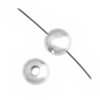 Silver Plated Round Beads - 4mm x 20