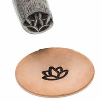 Metal Stamping Tool Specialty Steel Design Stamp - Lotus Flower