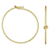Beading Hoops - Gold Filled Sparkle 20mm x 1 Pair