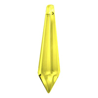 Crystal Icicle Drop - Yellow x 60mm - Factory Seconds