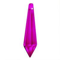 Crystal Icicle Drop - Fuchsia x 60mm - Factory Seconds