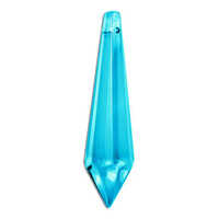 Crystal Icicle Drop - Aquamarine x 60mm - Factory Seconds