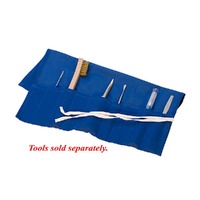 Metal Clay Canvas Tool Storage Pouch