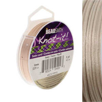 Knot-it Satin Cord - Ivory x 5 yard spool