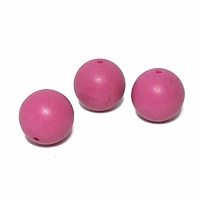 Raspberry Pink Large Vintage Lucite Bead