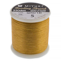 Miyuki Nylon Beading Thread B - Gold