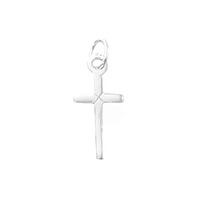 Sterling Silver Charm with Jump Ring - Cross