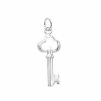 Sterling Silver Charm with Jump Ring - Key