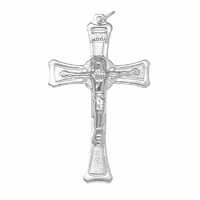 Pendant Charm - Silver Plated Large Crucifix