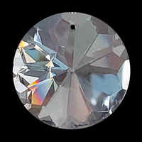 Large Crystal Sun Disc - Crystal x 45mm