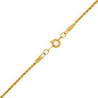 Rope Chain Necklace - Gold Plated x 16"