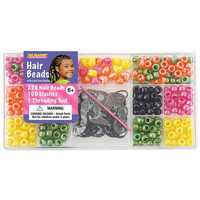 Hair Beads - Pony Beads Box Kit for Kids Ages 6 and up - Large