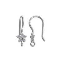 Stainless Steel Earring Hooks Earwires - Flower