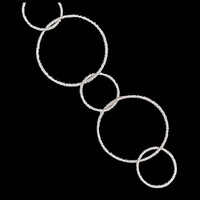 Silver Plated Sparkle Fancy Chain - Large Links