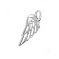 Sterling Silver Charm with Jump Ring - Open Wing Charm