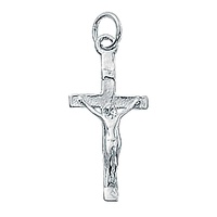Sterling Silver Charm with Jump Ring - Crucifix