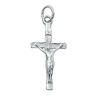 Sterling Silver Charm with Jump Ring - Crucifix