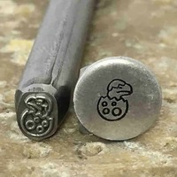 Metal Stamping Tool Specialty Steel Design Stamp - Baby Dino Turtle