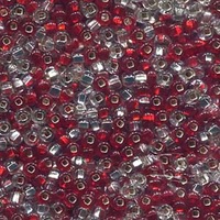 Czech Glass Seed Beads Size 6/0 - Rubies and Diamond Mix x 20g