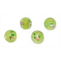 Garden Mist Round Glass Beads 8mm x 10