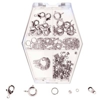 Jewellery Findings Kit - Silver Plated x 212pieces