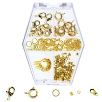 Jewellery Findings Kit - Gold Plated x 212pieces