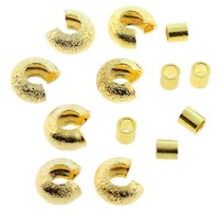 Gold Plated Crimp Tubes and Stardust Crimp Covers