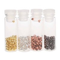 Round Crimp Beads Assorted Pack - 600 pieces