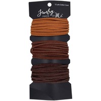 Sueded Cording - Velvet Shades of Brown