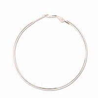 Hoop Earrings - Silver Plated Large
