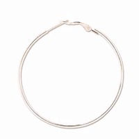 Hoop Earrings - Silver Plated Large