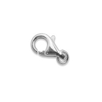 Trigger Clasp with Ring - Sterling Silver