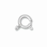 Spring Ring Clasp Open Ring - Sterling Silver