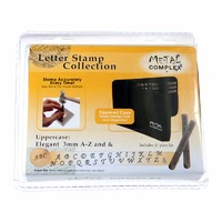 Metal Complex Alphabet Letter Metal Punch Stamp - Elegant Uppercase