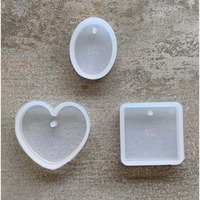 Silicone Mold for Resin - Square Oval Heart