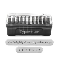 ImpressArt Signature Letter Metal Stamp Set - Typewriter Lowercase x 3mm