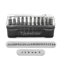ImpressArt Signature Letter Metal Stamp Set - Typewriter Uppercase x 3mm