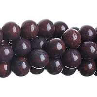 Semi-Precious Round Beads - Brecciated Jasper 8mm x 8" Strand