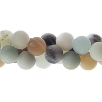 Semi-Precious Round Beads - Amazonite Natural Matt x 8mm