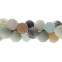 Semi-Precious Round Beads - Amazonite Natural Matt x 8mm