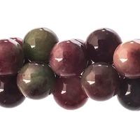 Semi-Precious Round Beads - Tourmaline Natural Dyed x 8mm