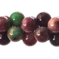 Semi-Precious Round Beads - Tourmaline Natural Dyed x 8mm