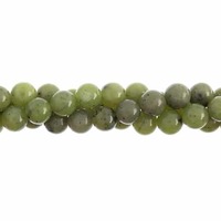 Semi-Precious Round Beads -  Canadian Jade x 6mm 8" Strand
