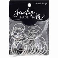 Split Key Rings - Silver Assorted 25 Piece Pack