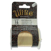 Beadsmith Craft Wire - Tarnish Resistant Gold x 16ga