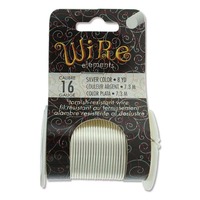 Beadsmith Craft Wire - Tarnish Resistant Silver x 16ga