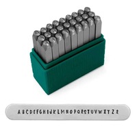 Impressart Alphabet Letter Metal Stamp Set - Basic Homeroom Upper Case